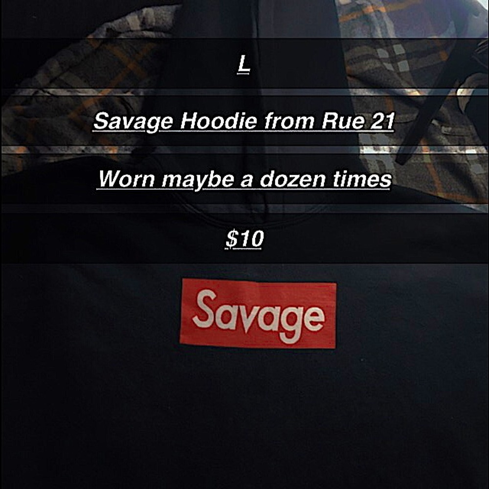 Large Savage Hoodie - Men’s 2021 Quality Hoodie Rue21